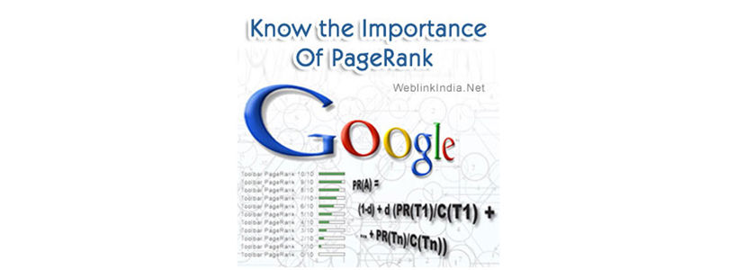 Know the Importance Of PageRank