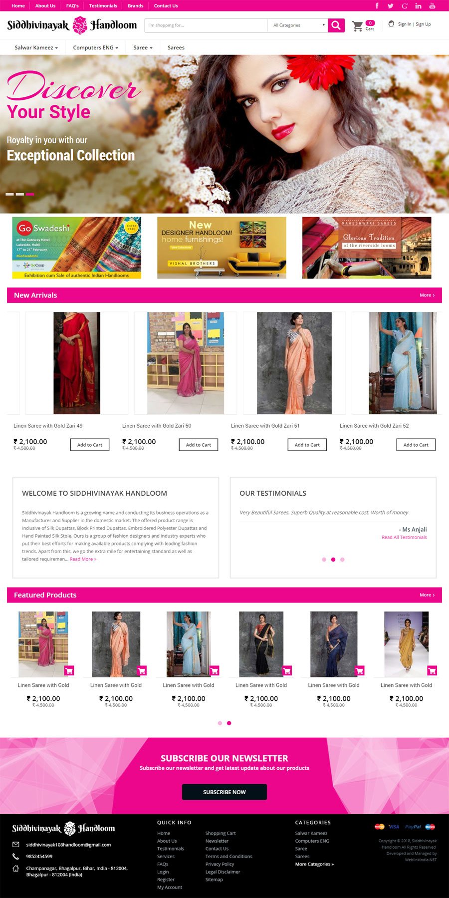 Top Apparel and Garments / Fashion Web Design Portfolio | View Best ...