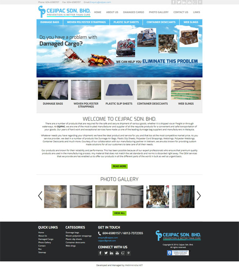 Cejipac Sdn. Bhd Malaysia Web Design