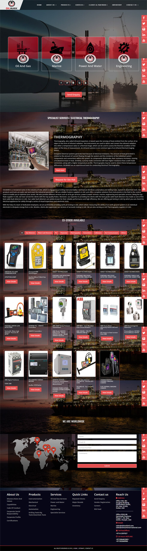 OILMARK INTERNATIONAL United Arab Emirates Web Design