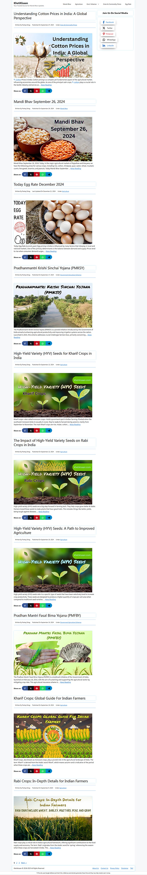 KHETIKISAAN Afghanistan Web Design