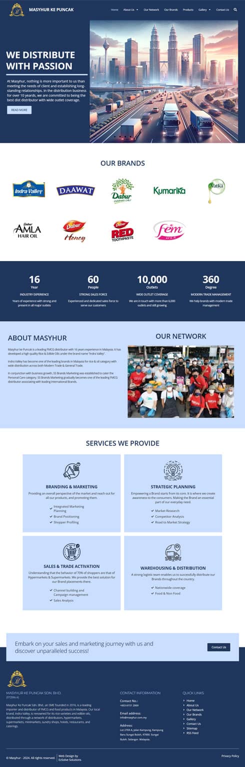 Masyhur Ke Puncak Sdn. Bhd. Malaysia Web Design