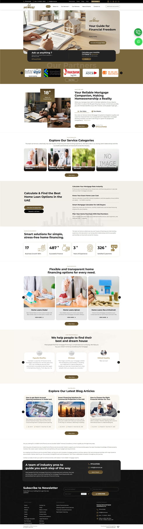 Homors United Arab Emirates Web Design