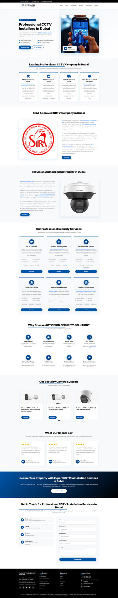 ACTVISION SECURITY SOLUTION United Arab Emirates Web Design