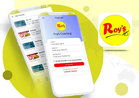 Roys Coaching APP India Web Design